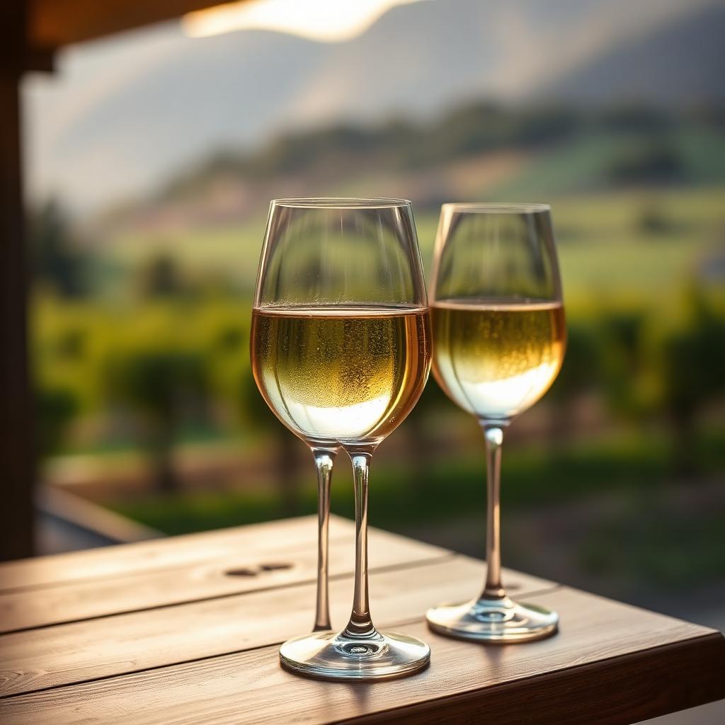 Verres de vin blanc vaudois